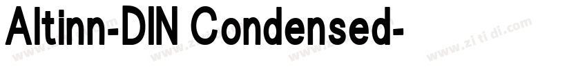 Altinn-DIN Condensed字体转换